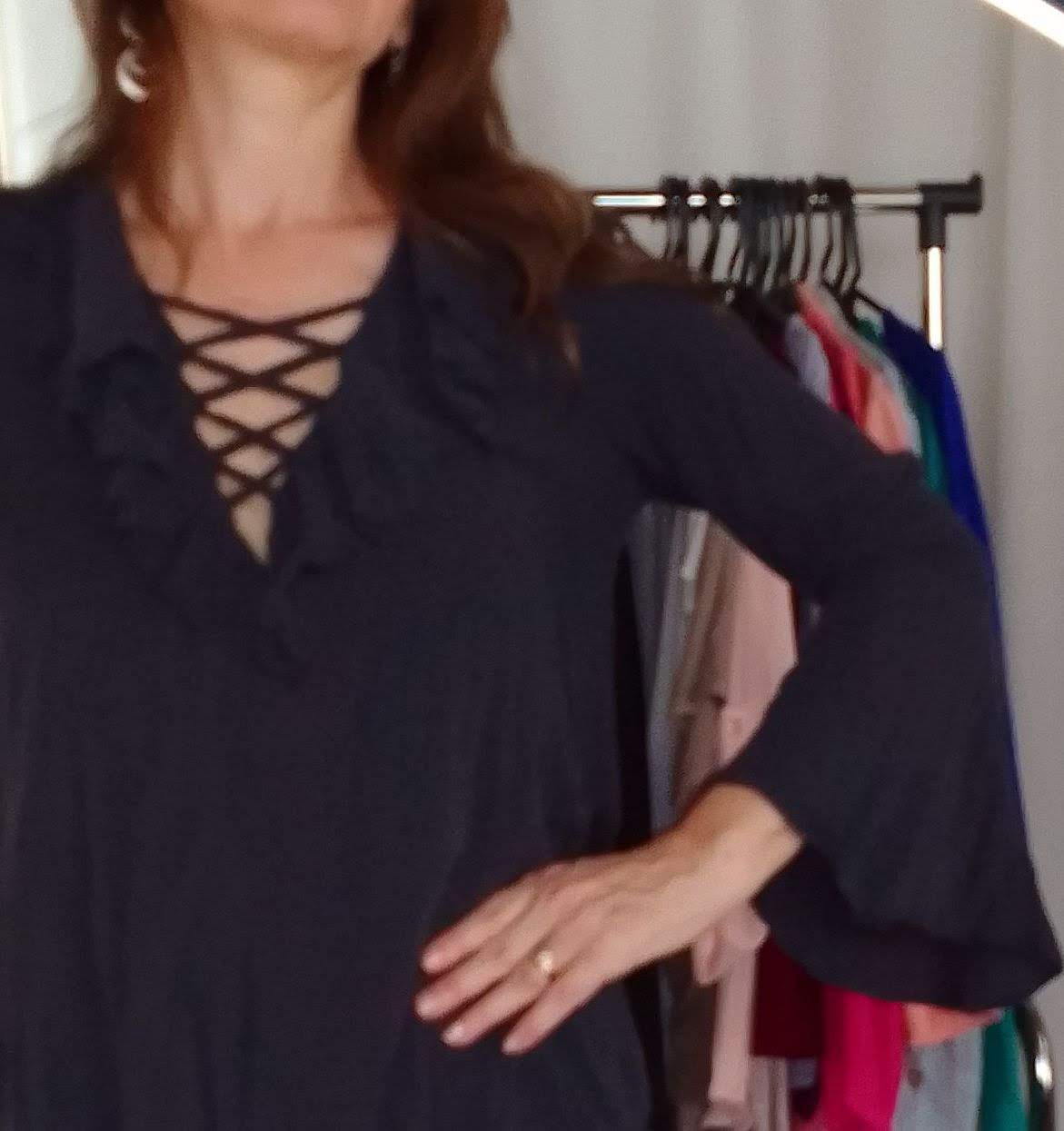 Blusa azul DO + B Talla L